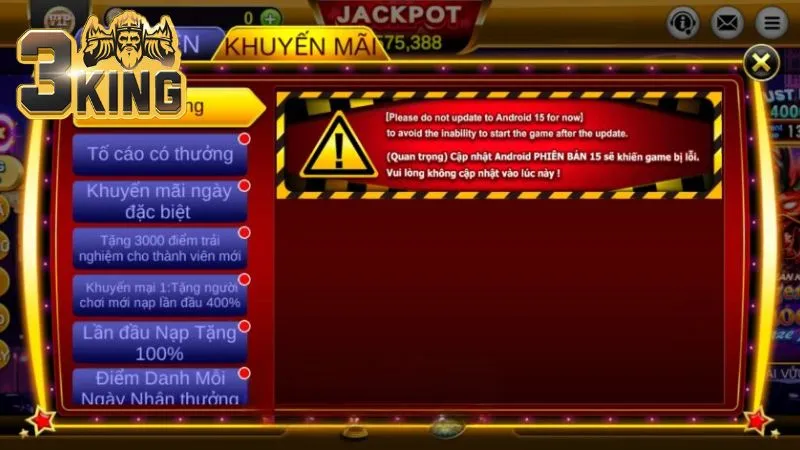 3king - Link Tải 3King Game Tài Xỉu, Nổ Hũ, Bắn Cá Tặng 30K 15 Đến với 3King, bạn sẽ được nhận thưởng từ các chương trình khuyến mãi độc quyền